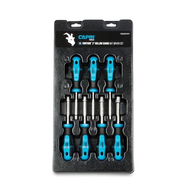 Capri Tools Kontour SAE Hollow Shaft Nut Driver Set, 7 pcs 25000-NDS7H3PS - main